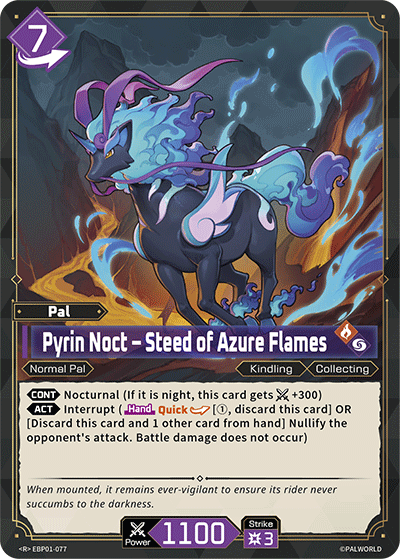 Pyrin Noct – Steed of Azure Flames (BP01-077)