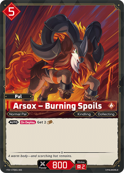 Arsox – Burning Spoils (TD01-005)